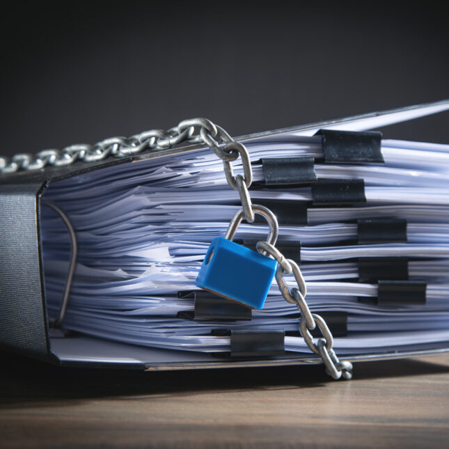Documents in.a folder locked up with chains — first opinion coverage from STAT