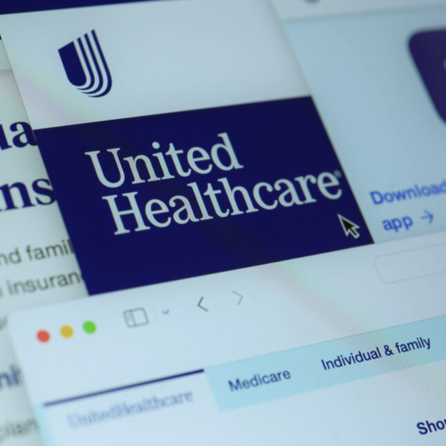 Pages from the United Healthcare website are displayed on a computer screen in New York on Thursday, Feb. 29, 2024.
