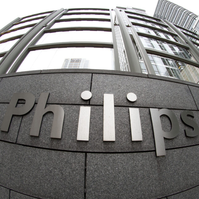 Exterior view of the headquarters of Philips. -- first opinion coverage from STAT