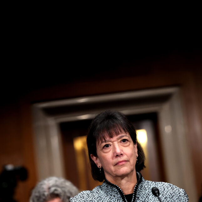 Monica Bertagnolli testifies during her Senate Health. -- health policy coverage from STAT