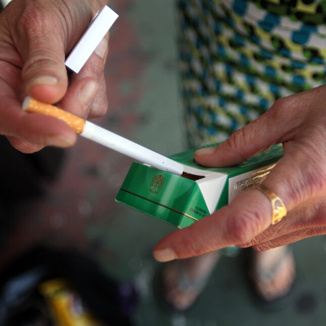 A person reaching for a menthol cigarette. -- first opinion coverage from STAT